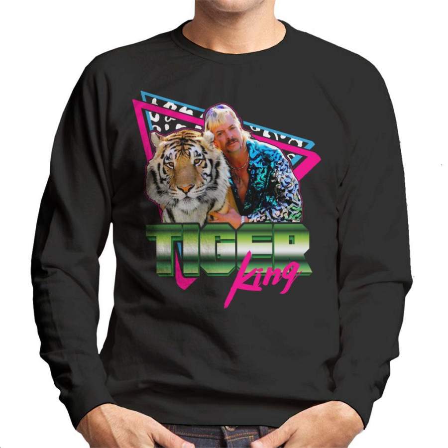 Joe Exotic Tiger King 80s Retro Men’s Sweatshirt