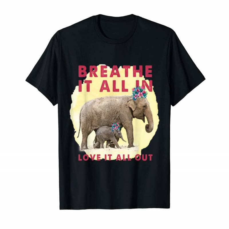 Mama And Baby Elephant Gift T-shirt