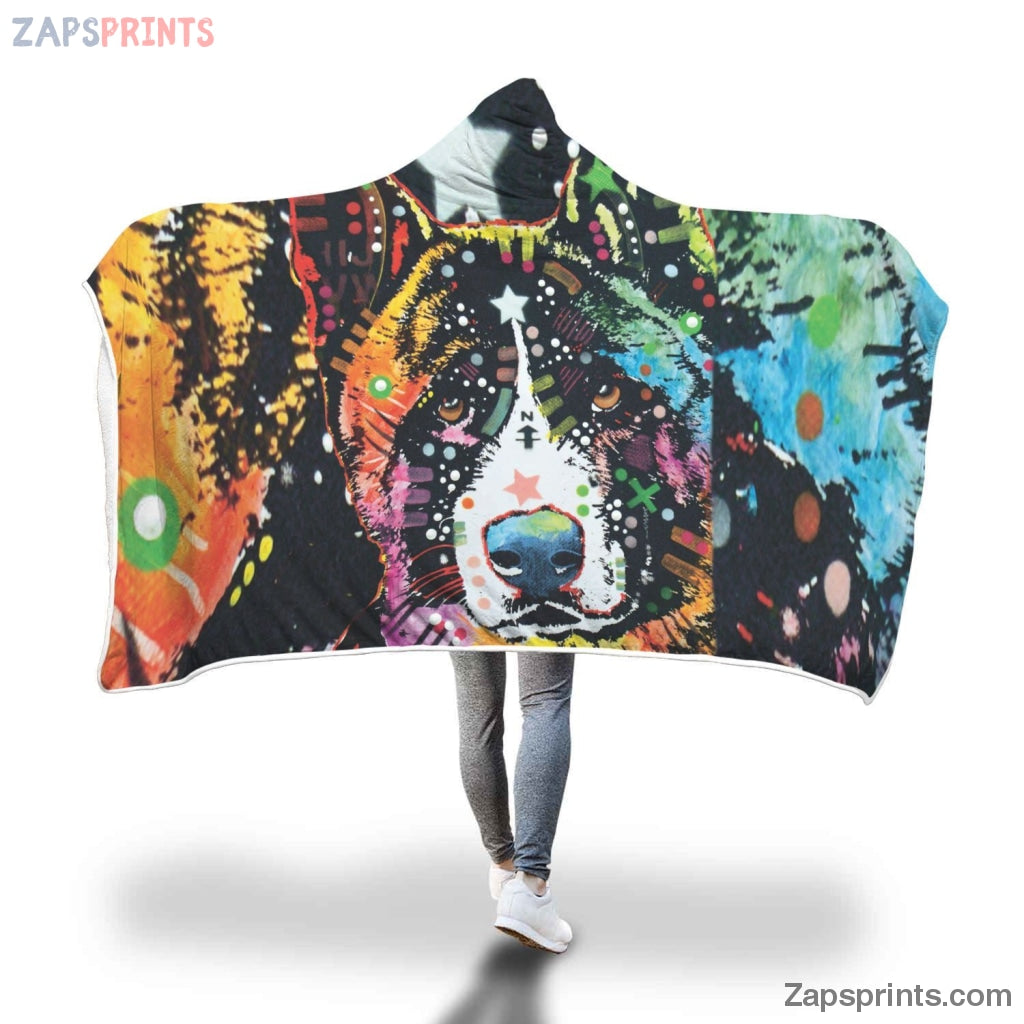 Akita Design Hooded Blanket – Dean Russo Art