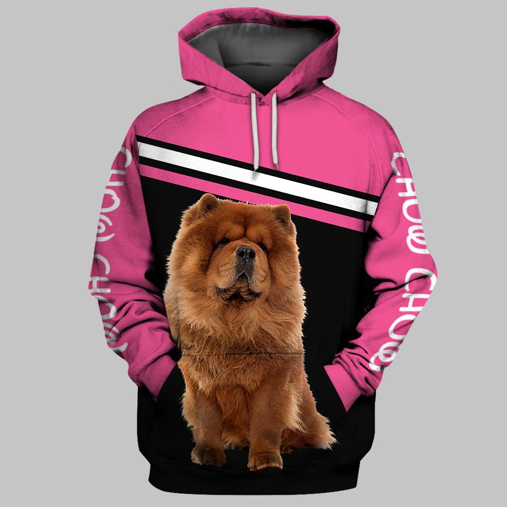 Chow Chow Alone Together 3D Full Printing Hoodie And Polo Shirt