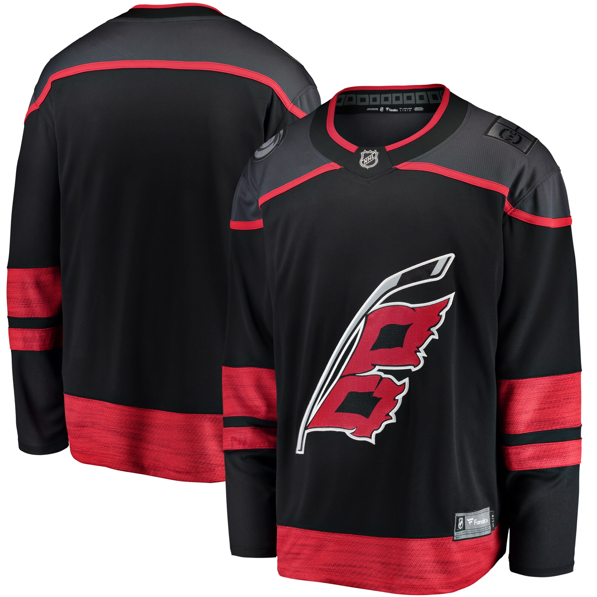 Carolina Hurricanes Branded Home Breakaway Jersey – Black