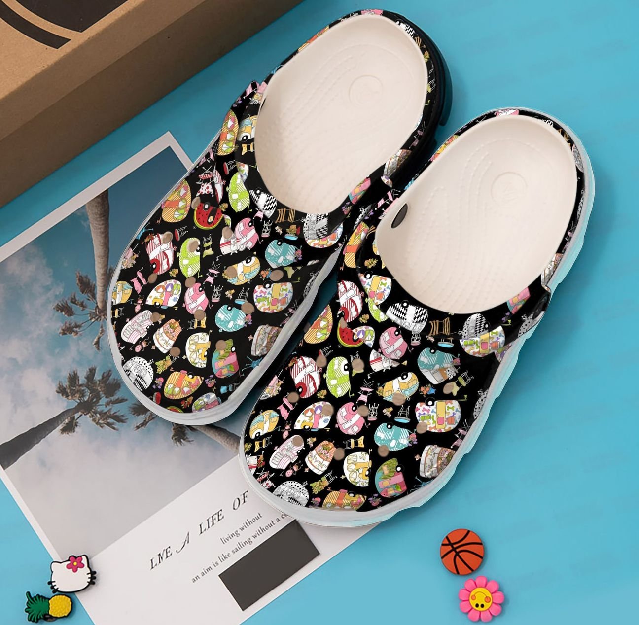 Camping Personalized Clog, Custom Name, Text, Color, Number Fashion Style For Women, Men, Kid, Print 3D Camping Night