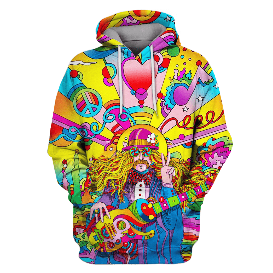 Hippie Musician Hoodies – T-Shirts Apparel