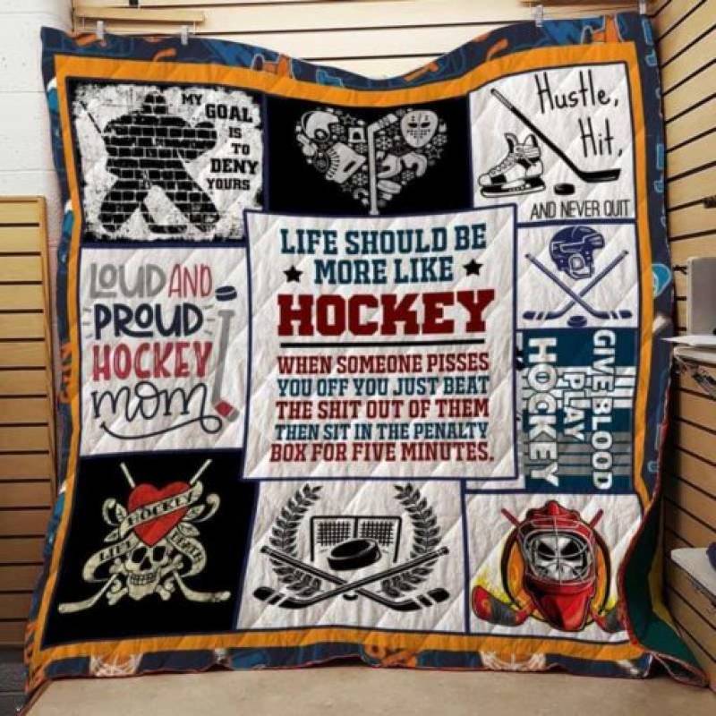 Hockey #1105-4 Blanket