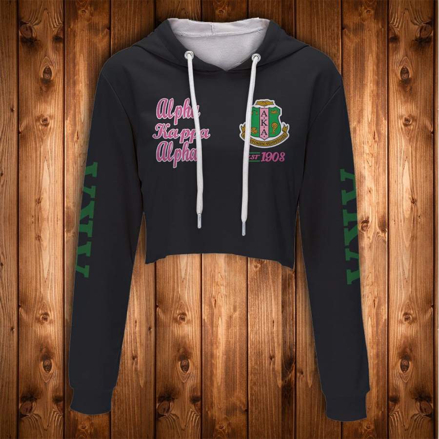 ALPHA KAPPA ALPHA CROP HOODIE