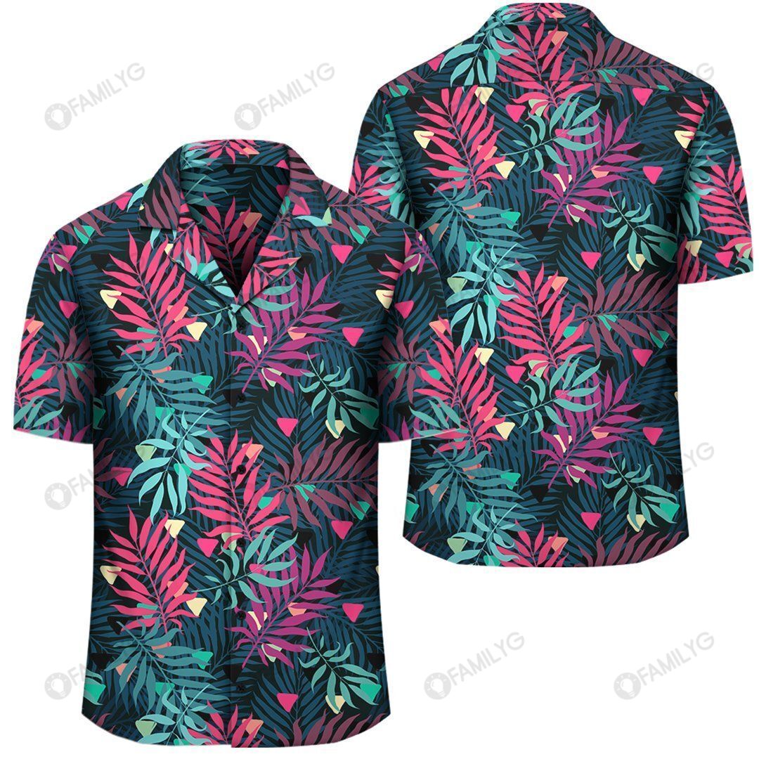 Tropical Pattern Hawaiian Shirt Summer Hawaiian For Men, Women, Couple