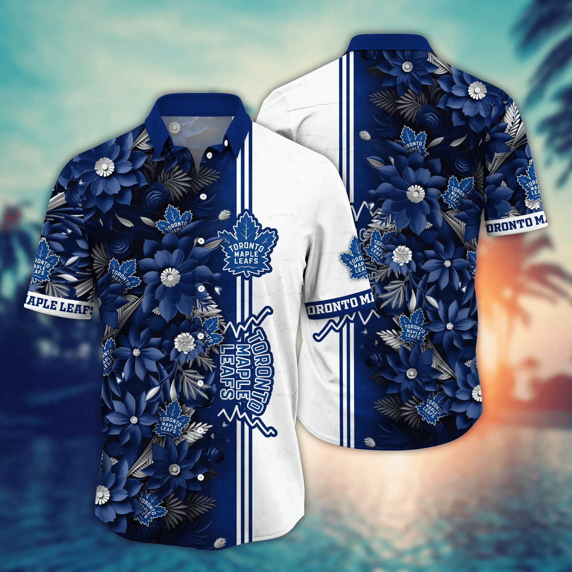 Toronto Maple Leafs Nhl Hawaiian Shirt Custom June Aloha Shirt