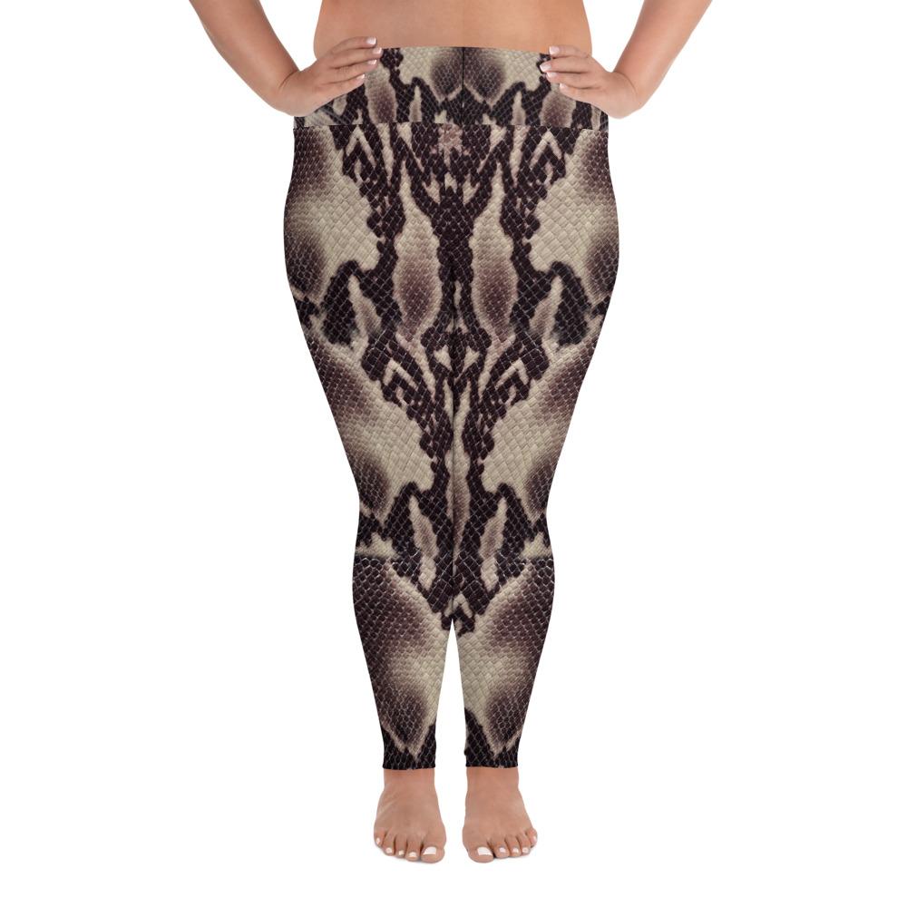 Anaconda Snake Skin Plus Size Leggings