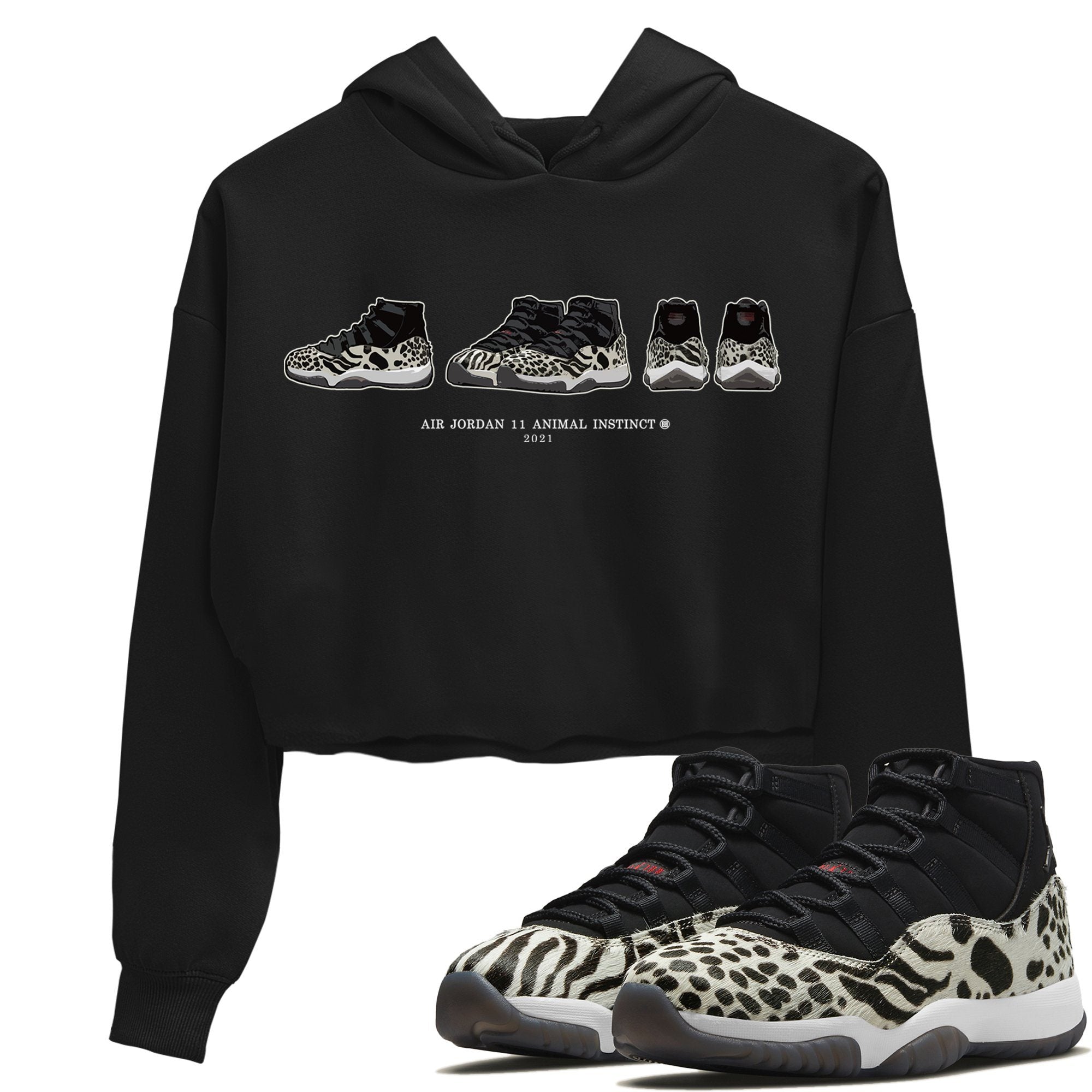 Air Jordan 11 Prelude Crop Hoodie – Air Jordan 11 Animal Instinct