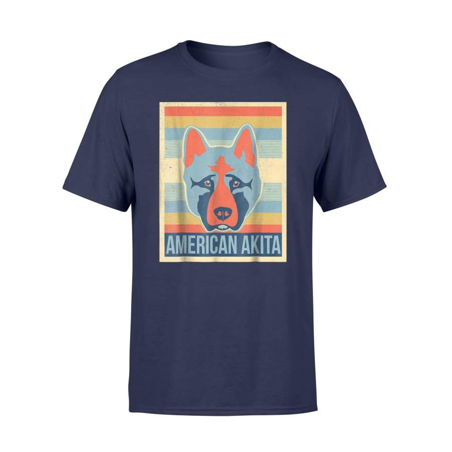 American Akita Retro Dog T Shirt