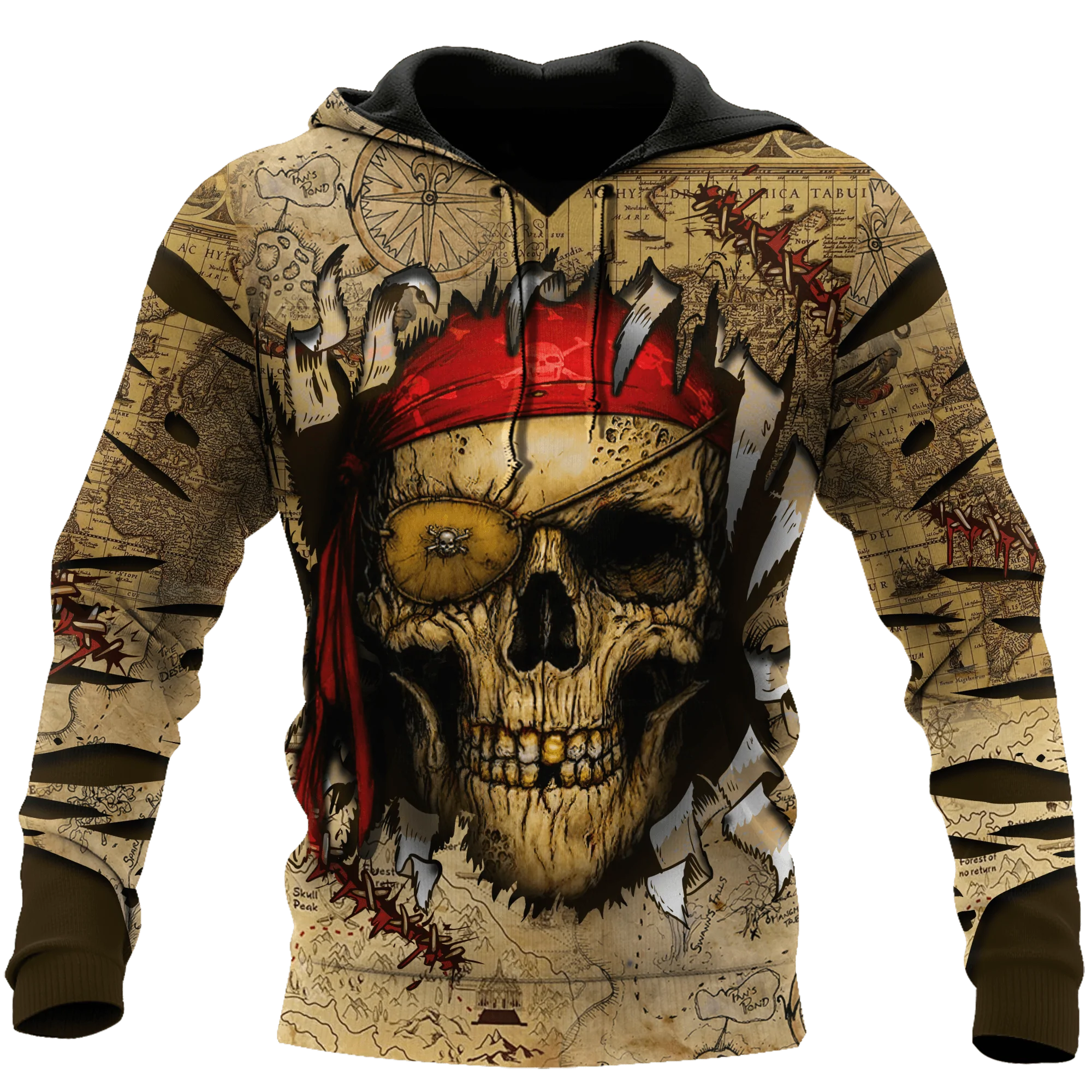 Skull Unisex Hoodie, 3D All Over Printed Skull Hoodie For Men And Women, Skull Lover Gifts