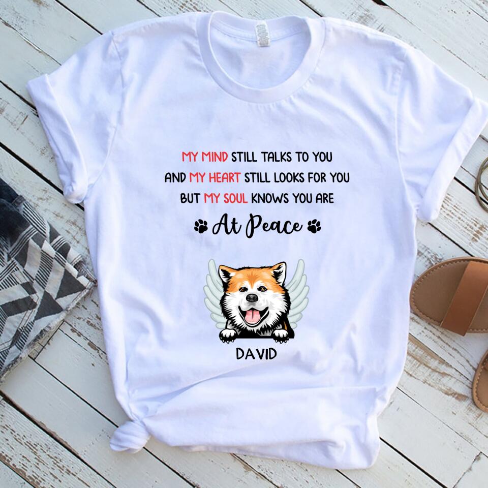 My Mind My Heart My Soul Dog Women Shirt, Personalized Memorial Gift – Trending Personalized