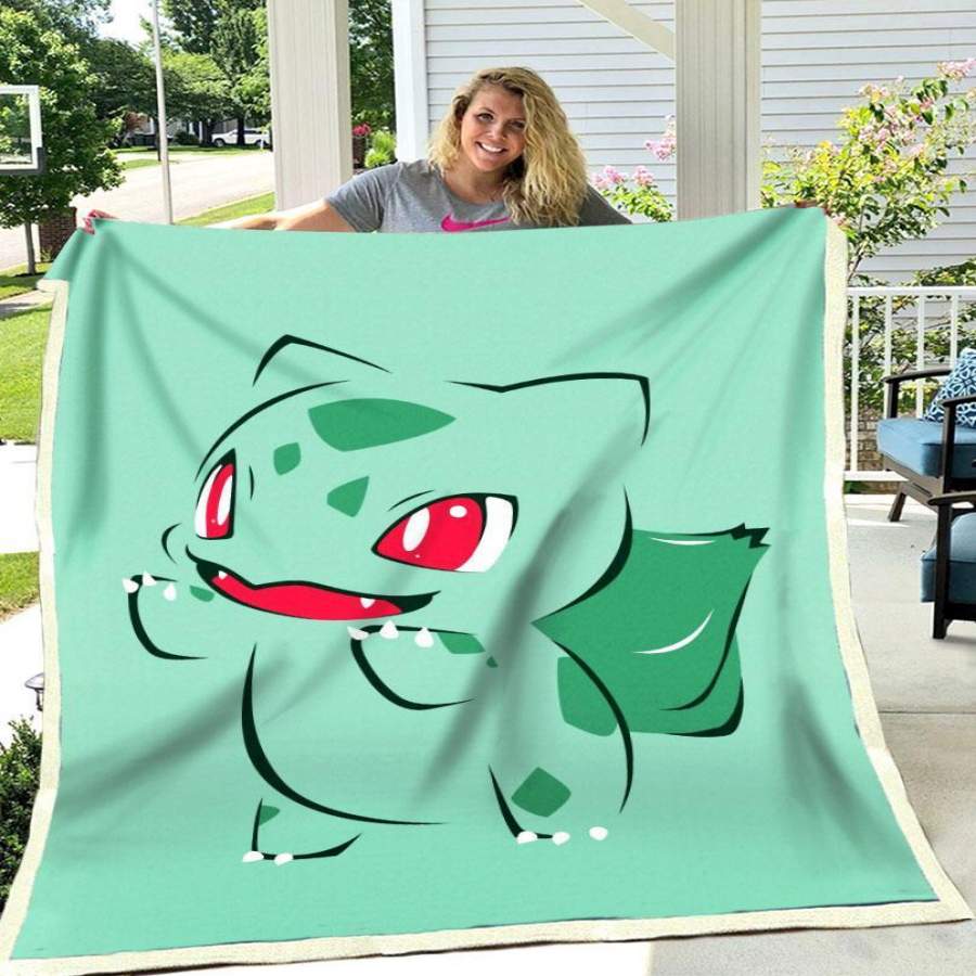 Bulbasaur Cute Fleece Blanket