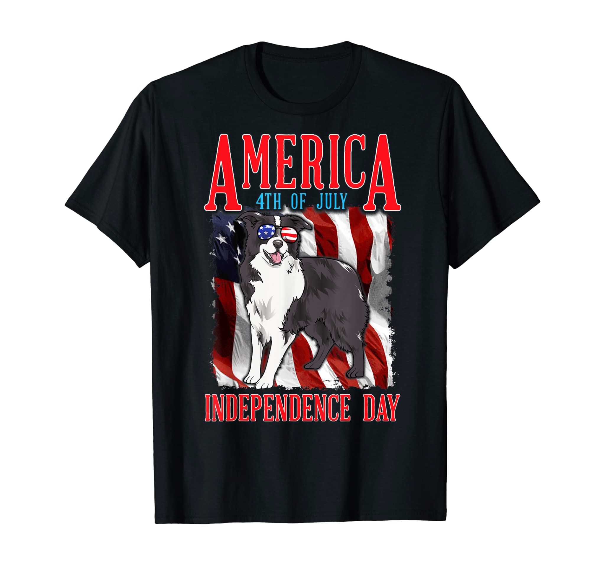 America 4th Of July Independence Day Dog T-Shirt