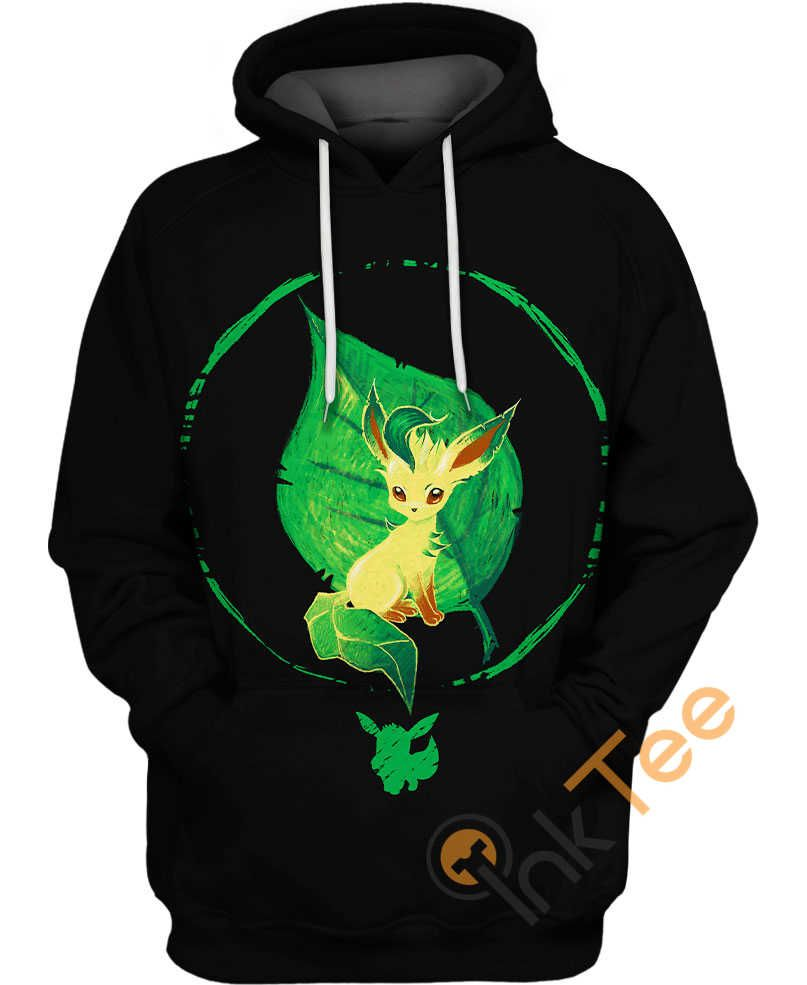 Leafeon And Smartness Pokemon Hoodie 3D