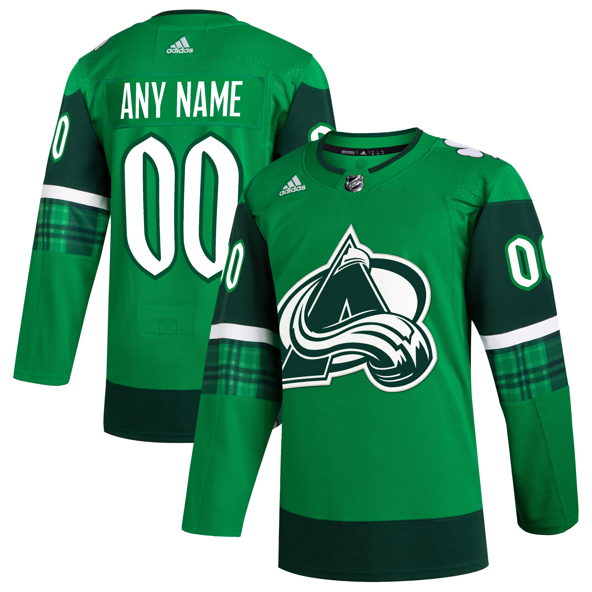 Colorado Avalanche St. Patrick's Day Authentic Custom Jersey – Kelly Green