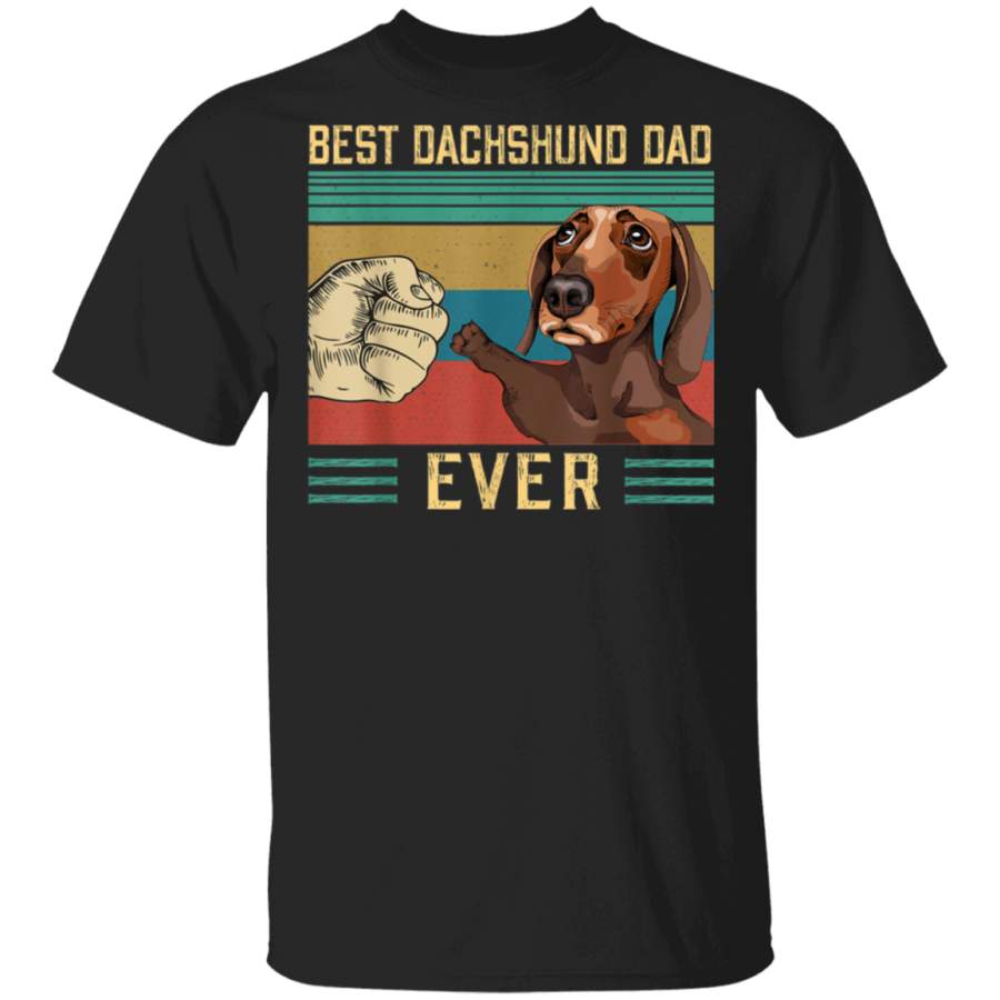 Best Dachshund Dad Ever Funny Dog Lovers TShirt