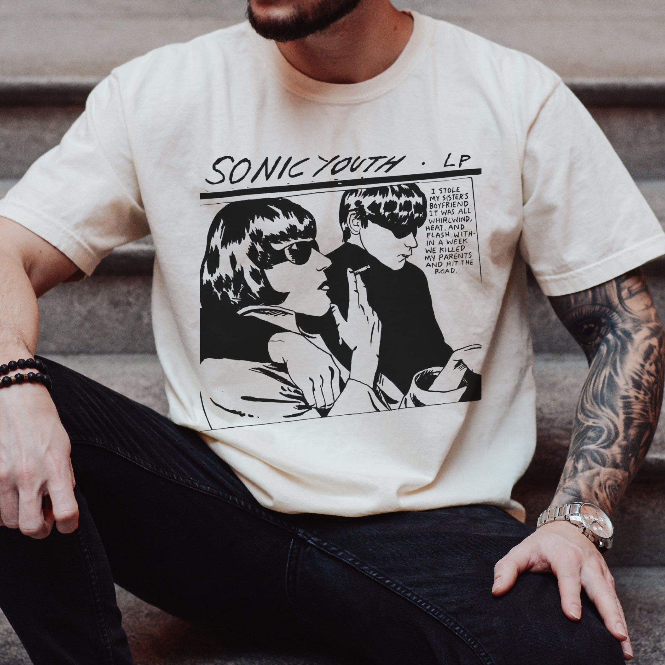 Sonic Youth Shirt, Sonic Youth, Grunge, Rock Band, Vintage T Shirt, Band Tee, Sonic Youth Tour, Music Tour Shirt, Rock Tour Shirt, Vintage