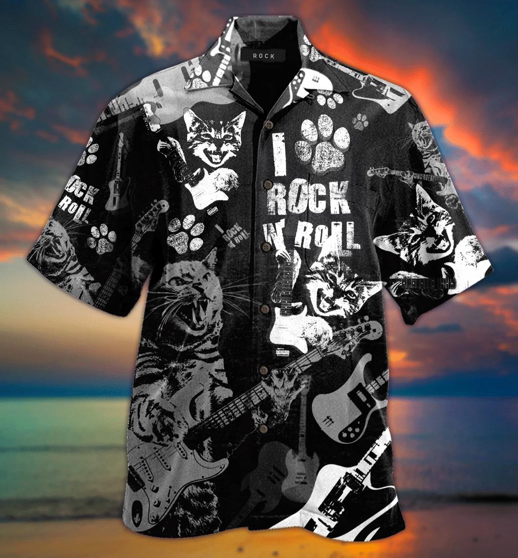 Cat Rock And Roll Hawaii Shirt For Men Women Ha102488