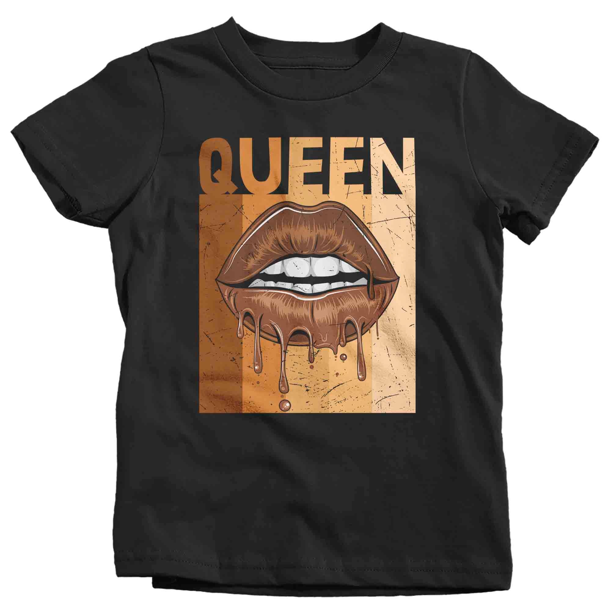 Kids Black Queen Shirt Melanin T Shirt Juneteenth Tee African American Slavery 1865 Emancipation Day Tshirt Boy’S Girl’S Youth