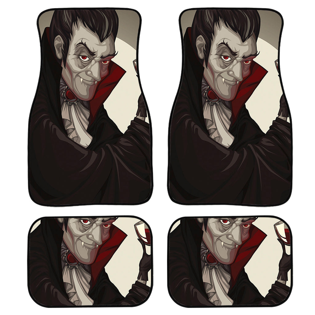 Count Dracula Print Front And Back Car Floor Mats, Front Car Mat