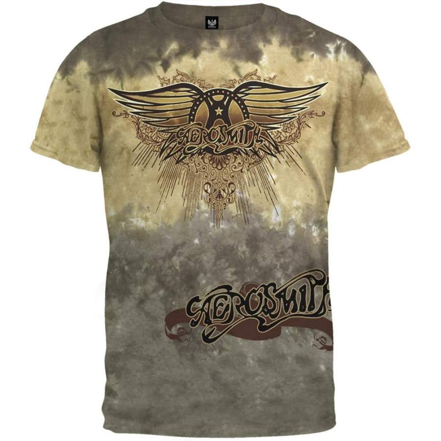 Aerosmith – Ray Logo Tie Dye T-Shirt