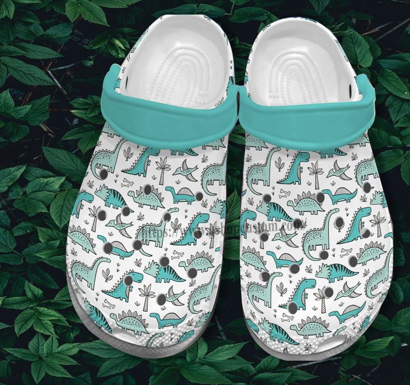 Dinosaur Cute Shoes Gift Birthday Boy Girl – Dinosaur Shoes Croc Clogs Gift