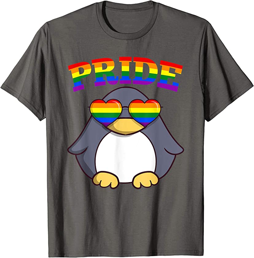 LGBT Penguin Gay Pride Rainbow Cute LGBTQ Gift T-Shirt