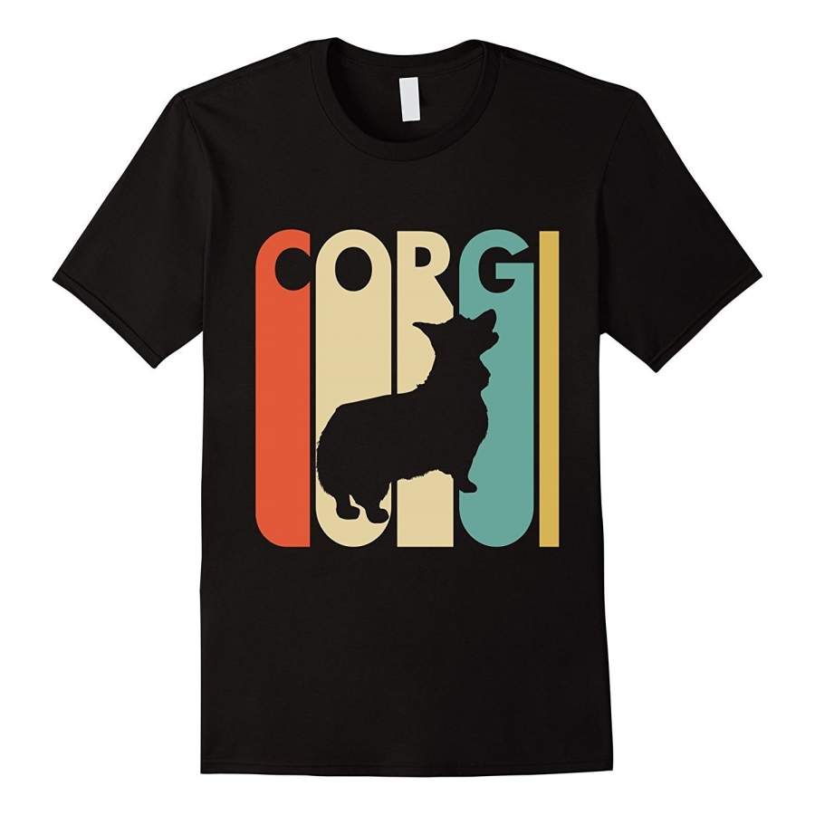 Art Stylish Vintage Style Corgi T Shirt