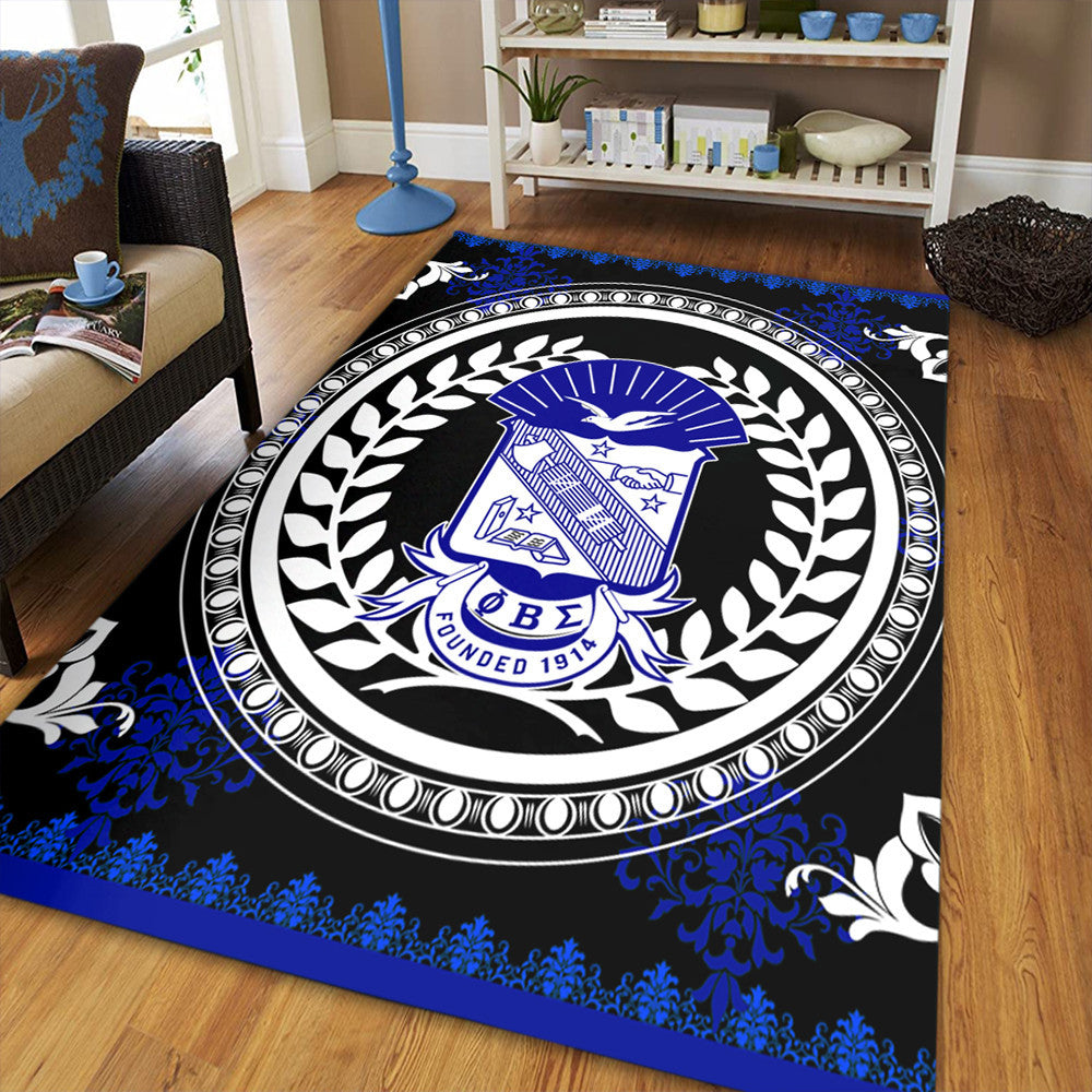 Fraternity Area Rug – Floral Circle Phi Beta Sigma Area Rug