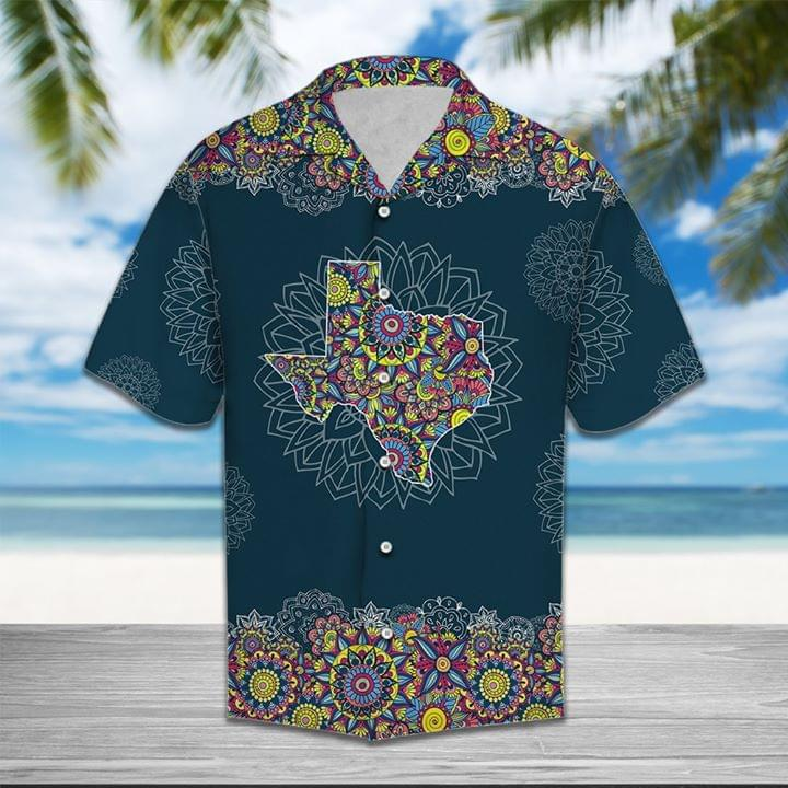 Texas Pattern Mandala Hawaiian Aloha Shirt Ha55372