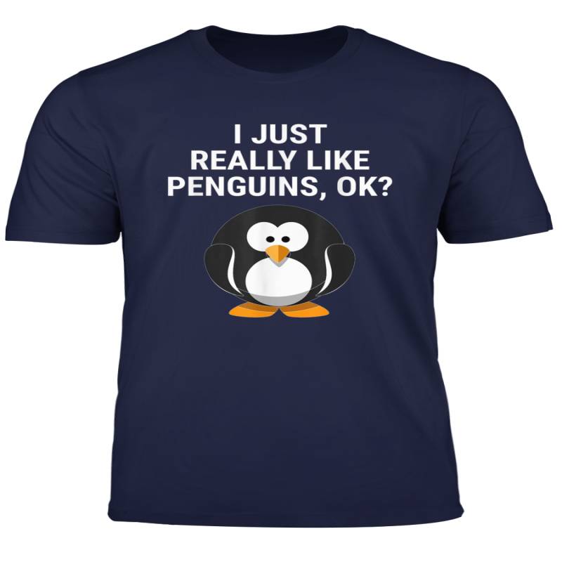 Cute Penguin Lovers I Just Really Like Penguins Ok T Shirt