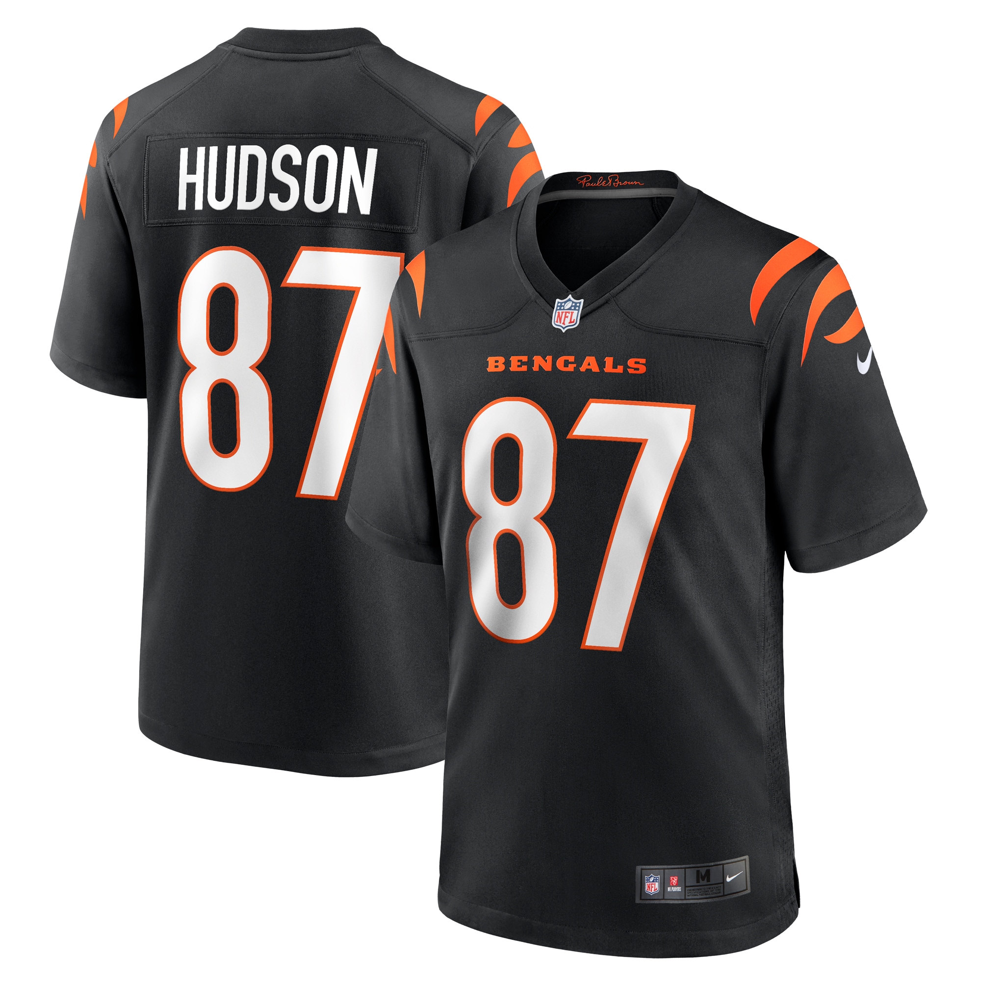 Men’s Cincinnati Bengals Tanner Hudson Black Home Game Player Jersey