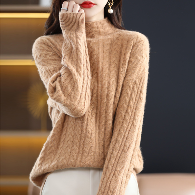 Sweater Women Tops Cashmere Turtleneck Winter Pulls Knit Coletes Crop Top Oversized Trafza Chalecos Para Mujer Blusa Feminina alx