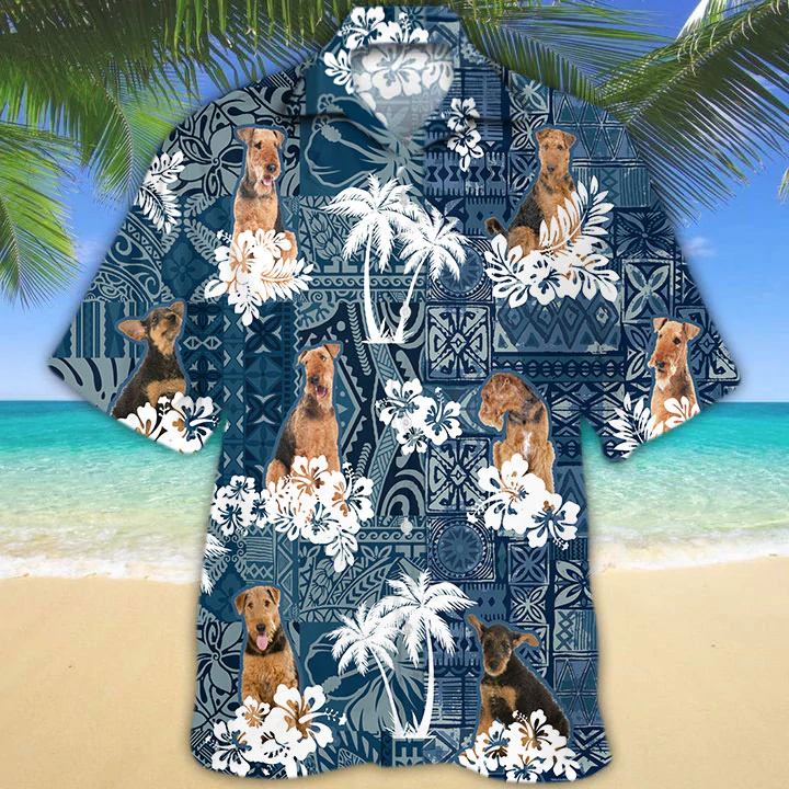 Airedale Terrier Hawaii Shirt Ha23134