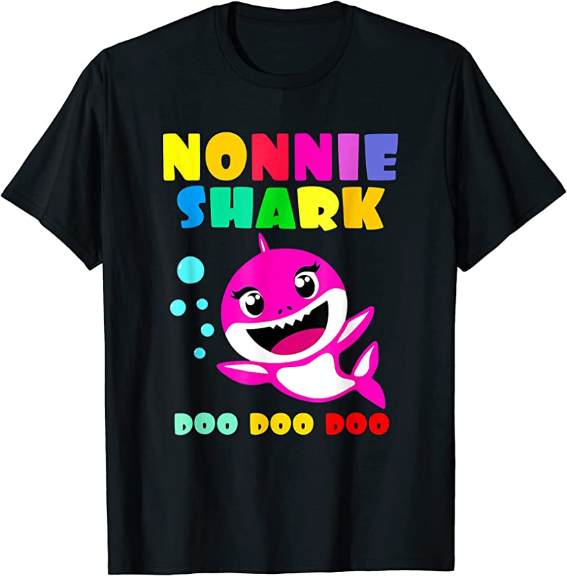 Shark Shirt Nonnie Funny Kids Family Mother’s Day T-Shirt