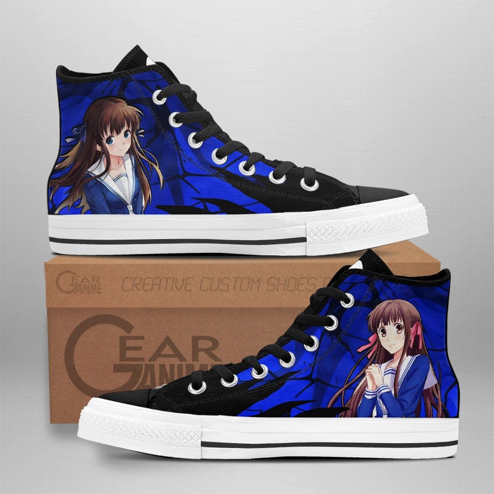 Fruit Basket Tooru Honda High Top Shoes Custom Anime Sneakers