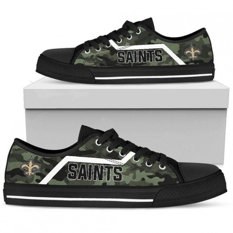 Simple Camo New Orleans Saints Low Top Shoes #425