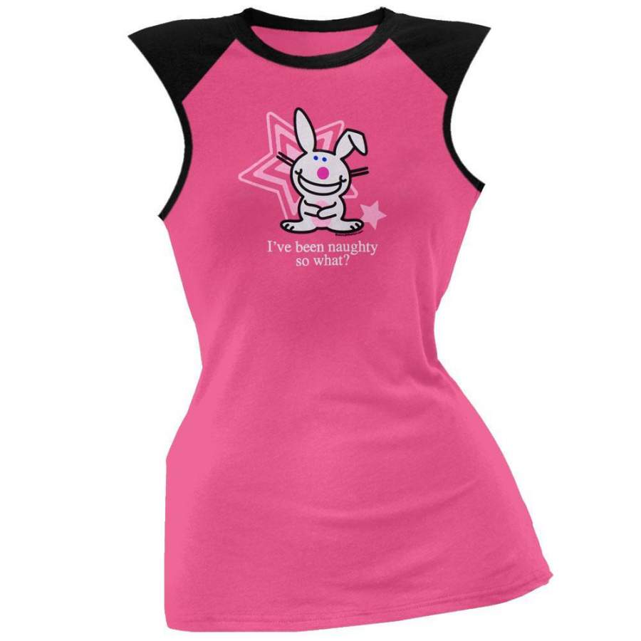 Happy Bunny – Naughty Juniors T-Shirt