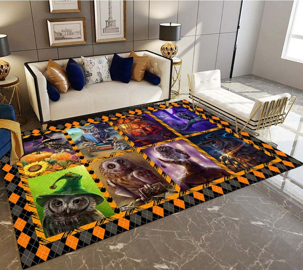 Owl Halloween D0709 Rectangle Rug