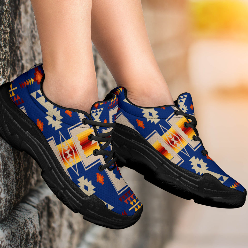 Native American Navy Tribe Chunky Sneakers Lt10 Intercept Inter National Native American Navy Tribe Chunky Sneakers Lt10 Intercept Inter National