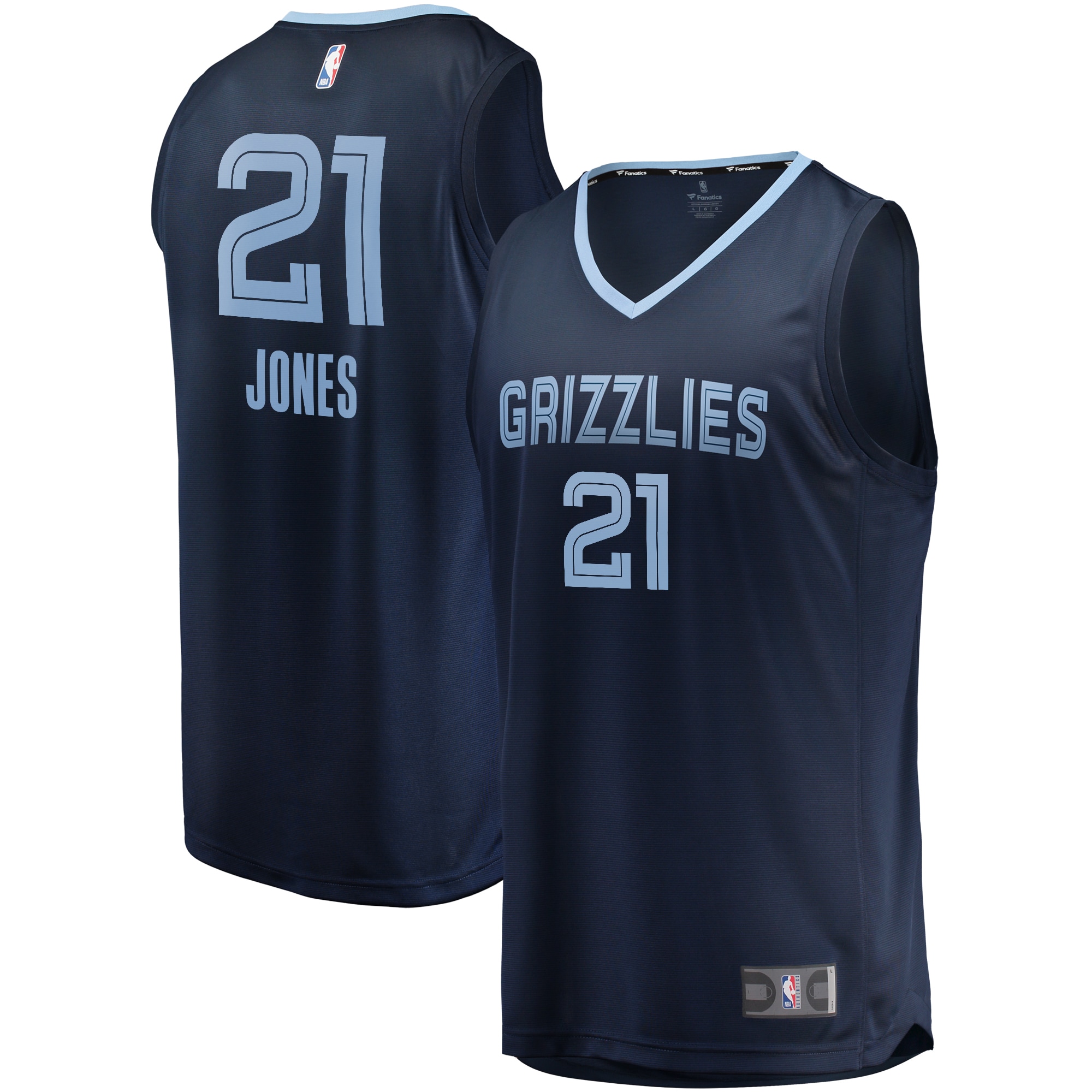 Tyus Jones Memphis Grizzlies Fast Break Player Jersey Navy – Icon Edition