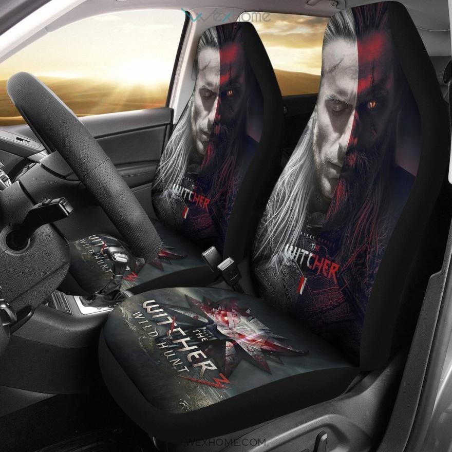 The Witcher 3: Wild Hunt  Geralt Gaming 3D Car Seat Covers H1229