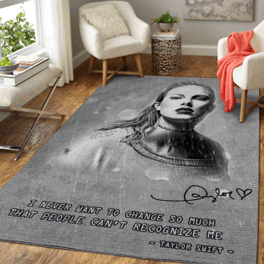 taylor swift Artwork – Pop Music Collection Art For Fans Area Rug Living Room Carpet Floor Decor