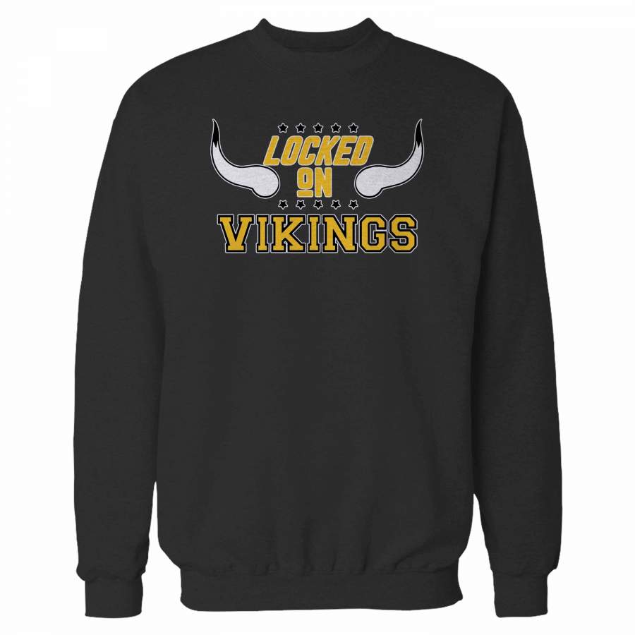 Locked On Vikings Football Sweatshirt