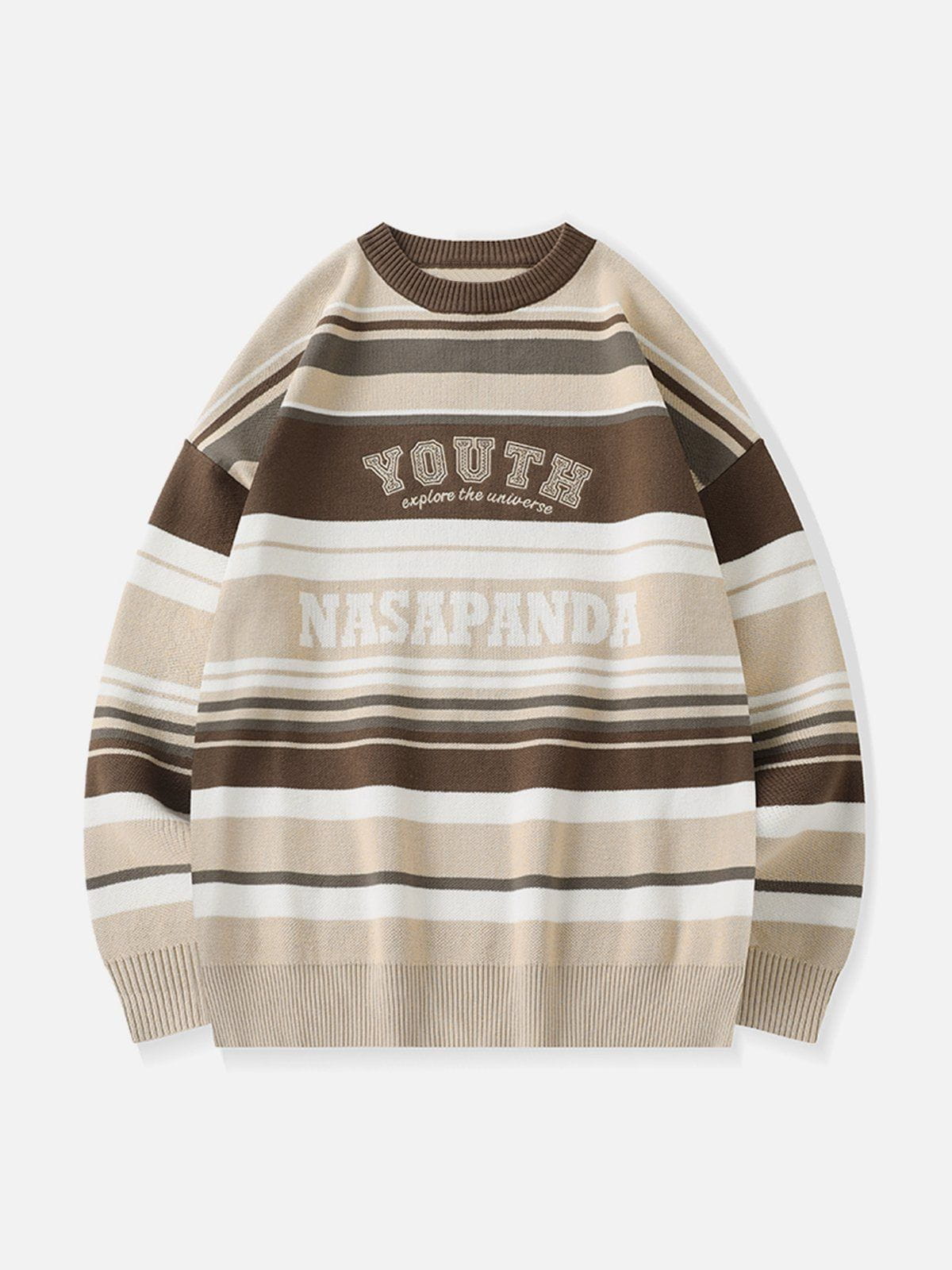 Talishko™ – Vintage Stripe Letter Sweater