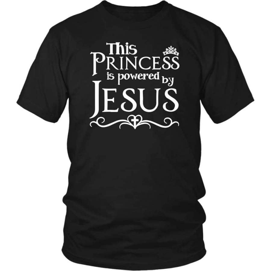 This princess is powered by Jesus t-shirt | Jesus shirts