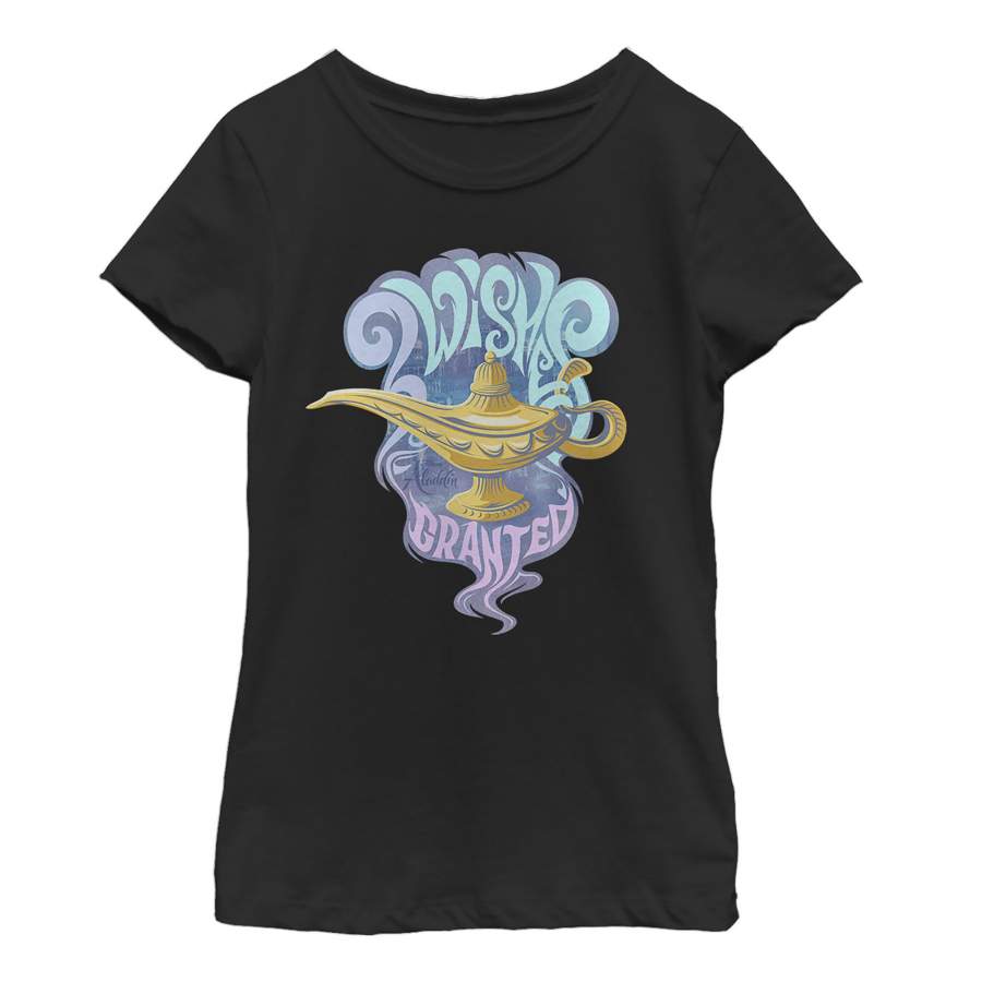 Aladdin Girl’s Vintage 3 Wishes  T Shirt