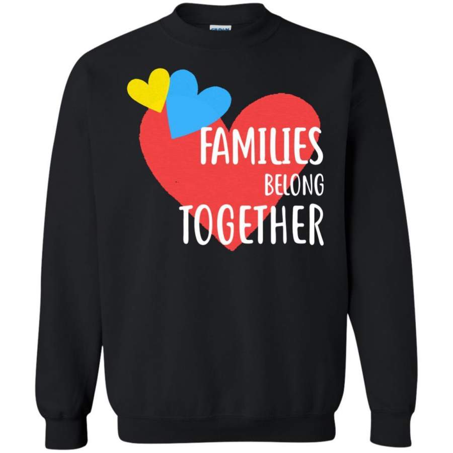 AGR Families Belong Together Heart Shirt Sweatshirt