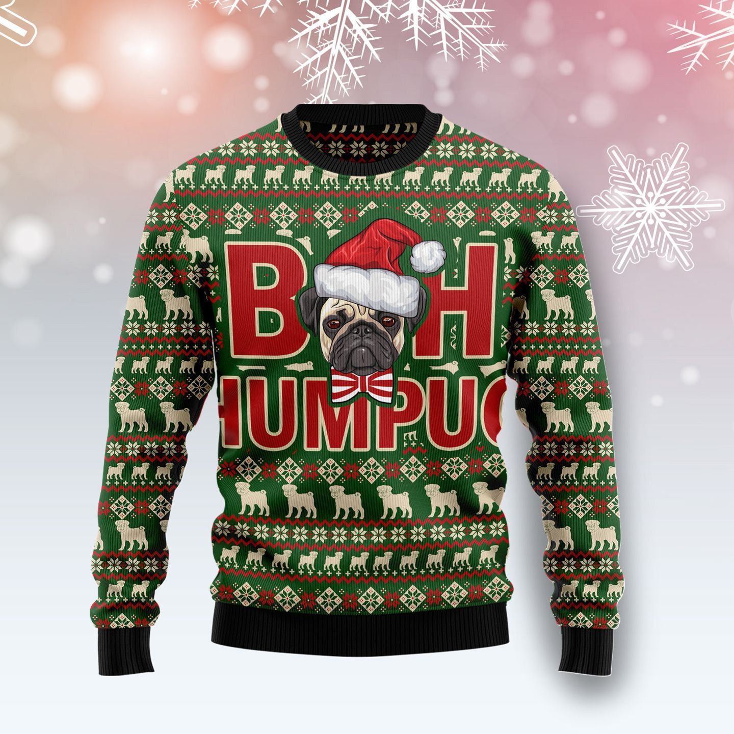 TJJ302009A73GG PUG CHRISTMAS SWEATER PP